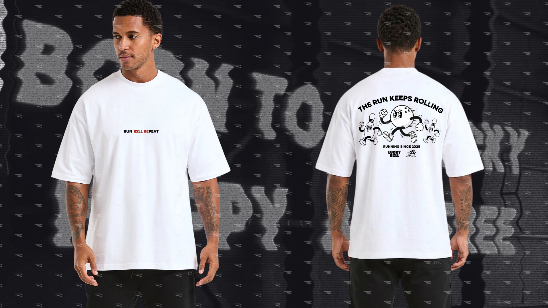 Lucky Roll × DRS — Run Rxll Repeat Tee